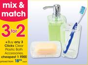 Clicks Clear Plastic Bath Accessories-Each