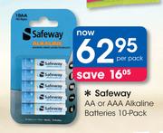 Safeway AA Or AAA Alkaline Batteries 10-Pack