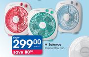 Safeway Colour Box Fan-Each