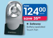 Safeway Battery-Operated Touch Fan