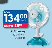Safeway 15cm Mini Desk Fan