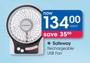 Safeway Rechargeable USB Fan