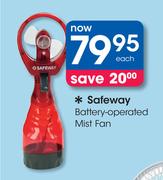 Safeway Battery-Operated Mist Fan