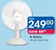 Elektra 30cm Desk Fan