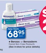 Benzac Or Benzaderm Facial Skin Care Products-Each