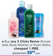 Clicks Revive Shower Gels, Body washes Or Foam Baths-Each