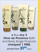 Olive De Provence Bath & Body Single Products-Each