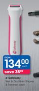 Safeway Wet & Dry Bikini Shaver & Trimmer S3881-Each
