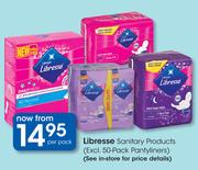 Libresse Sanitary Products(Excl.50 Pack Pantyliners)-Per Pack