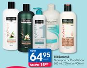 Tresemme Shampoo Or Conditioner-500ml, 750ml Or 900ml Each