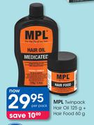 MPL Twinpack Hair Oil-125g + Hair Food-60g Per pack