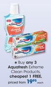 Aquafresh Extreme Clean Products-Each