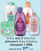 Johnson's Baby Toiletries-Each