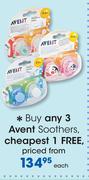 Avent Soothers-Each