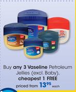 Vaseline Petroleum Jellies-Each