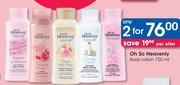 Oh So Heavely Body Lotion-2 x 720ml