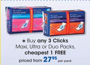 Clicks Maxi, Ultra Or Duo Packs-Per Pack