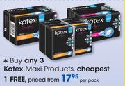 Kotex Maxi Products-Per Pack