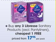 Libresse Sanitary Products (Excl.Pantyliners)-Per Pack
