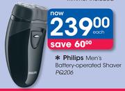 Philips Men's Battery Operated Shaver PQ206