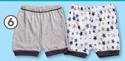 Clicks Boys 2 Pack Shorts