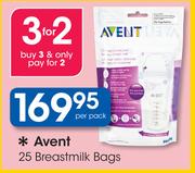Avent 25 Breastmilk Bags-Per pack
