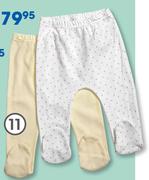 Clicks 2 Pack Unisex Footed Leggings