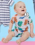 Clicks Boys Dinosaur Romper