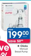 Clicks Manual Breast Pump