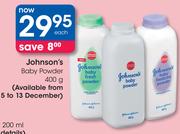 Johnson's Baby Powder-400g Each