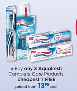 Aquafresh Complete Care Products-Each