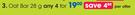 Clicks Made 4 Baby Oat Bar-4x28g Per Offer