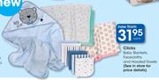 Clicks Baby Blankets, Facecloths And Hooded Towels-Each