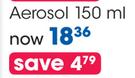Shower To Shower Aerosol-150ml Each