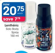 Lentheric Solo Body Spray-150ml Each