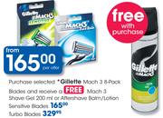 Gillette Mach 3 8-Pack Sensitive Blades
