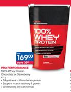 GNC Pro Performance 100% Whey Protein Chocolate Or Strawberry-472g Each