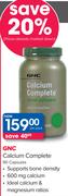 GNC Calcium Complete 90 Capsules-Per Pack