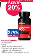GNC Pro Performance L-Carnitine 500 60 Tablets-Per Pack