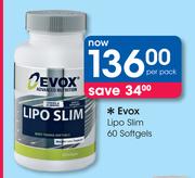 Evox Lipo Slim 60 Softgels-Per Pack