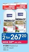 USN Phedra Cut Lipo-XT Liquid-2 x 500ml