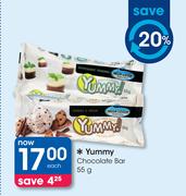 Yummy Chocolate Bar-55g Each