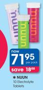 Nuun 10 Electrolyte Tablets-Per Pack