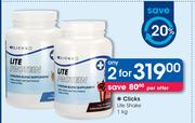 Clicks Lite Shake-2 x 1Kg