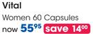 Vital Women 60 Capsules- Per Pack