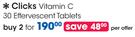 Clicks Vitamin C 2 x 30 Effervescent Tablets