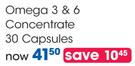 Vital Omega 3 & 6 Concentrated 30 Capsules-Per Pack