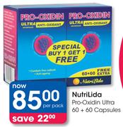 NutriLida Pro-Oxidin Ultra 60 + 60 Capsules-Per Pack
