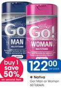 Nativa Go! Man Or Woman-60 Tablets Per Pack
