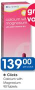 Clicks Calcium With Magnesium-90 Tablets Per Pack